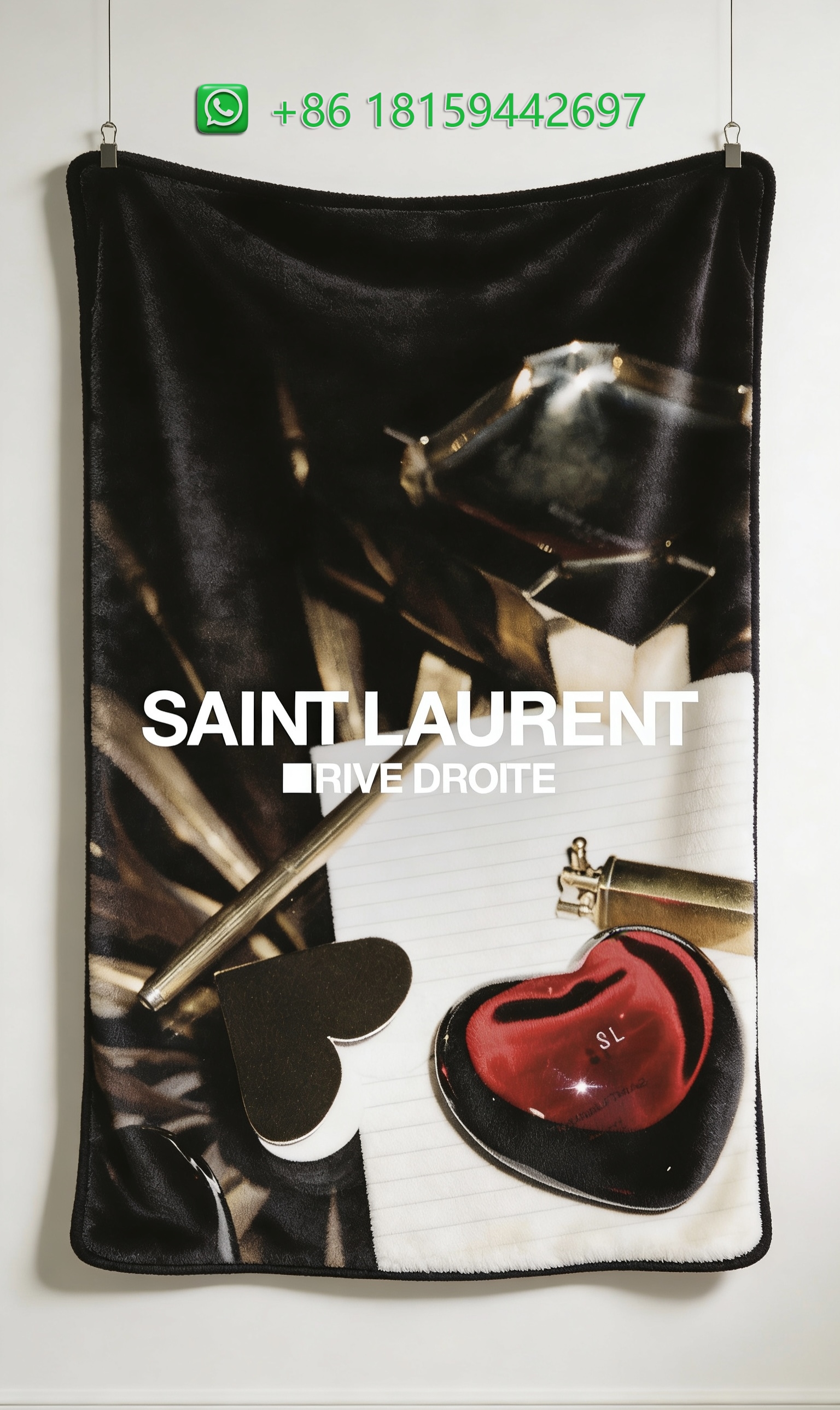 Yves Saint Laurent Throw Blankets